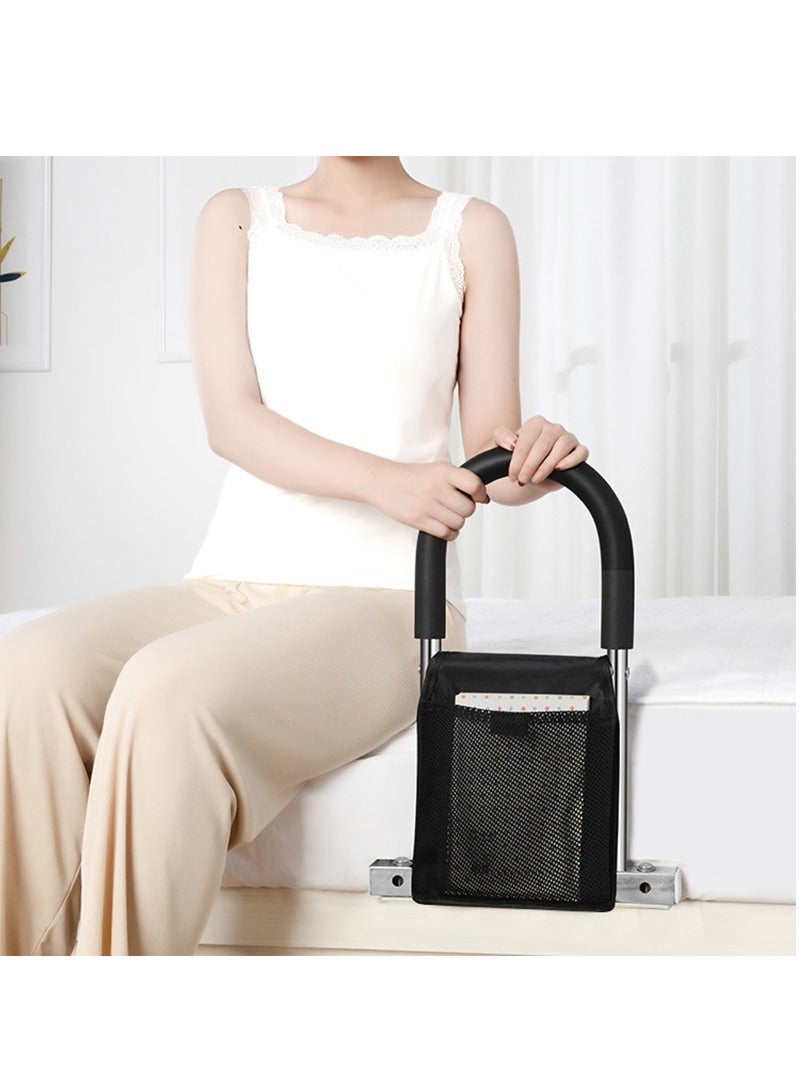 Arabest درابزينات جانبية للسرير لكبار السن، مرتفعات، حواجز سرير، درابزينات من الفولاذ المقاوم للصدأ مع لوحات سفلية - Image 4