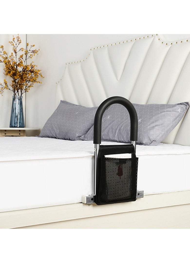 Arabest درابزينات جانبية للسرير لكبار السن، مرتفعات، حواجز سرير، درابزينات من الفولاذ المقاوم للصدأ مع لوحات سفلية - Image 2