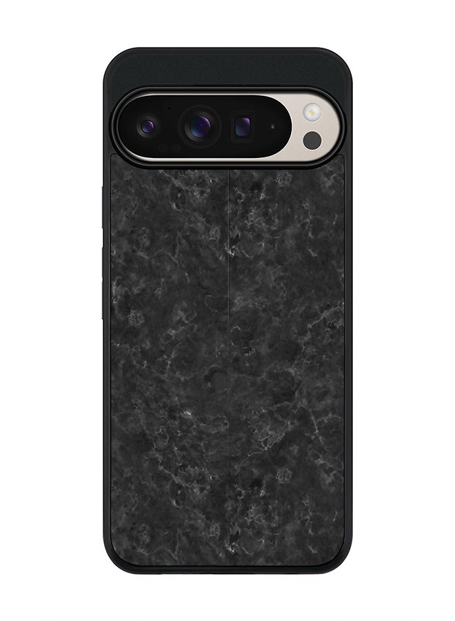 Stylizedd For Google Pixel 9 Pro XL Case,Slim fit Camera Protection, Shockproof Thin Phone cover - Marble Texture Black  - Image 1