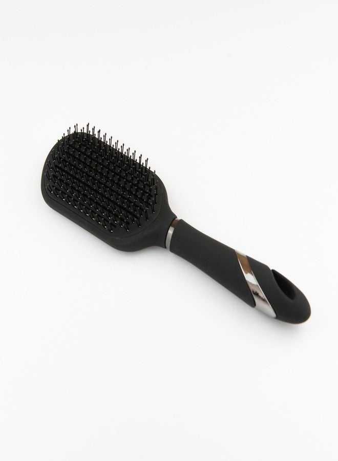 Evaluemart Ultra Paddle Hair Brush with Large Coverage, Soft Ball-Point Bristles for Men & Women, Black - Image 1