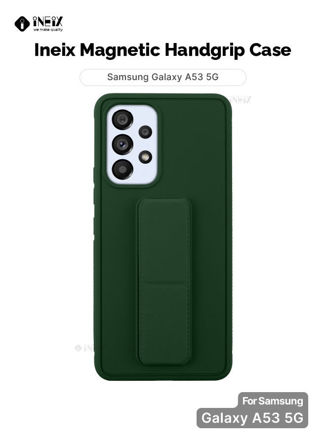 INEIX - 3 In 1 Magnetic Hand Grip Holder Case For Samsung Galaxy A53 5G Green - Image 1