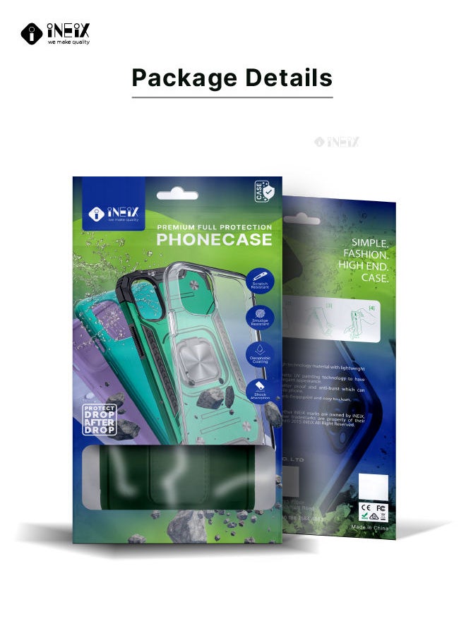 INEIX - 3 In 1 Magnetic Hand Grip Holder Case For Samsung Galaxy A53 5G Green - Image 1