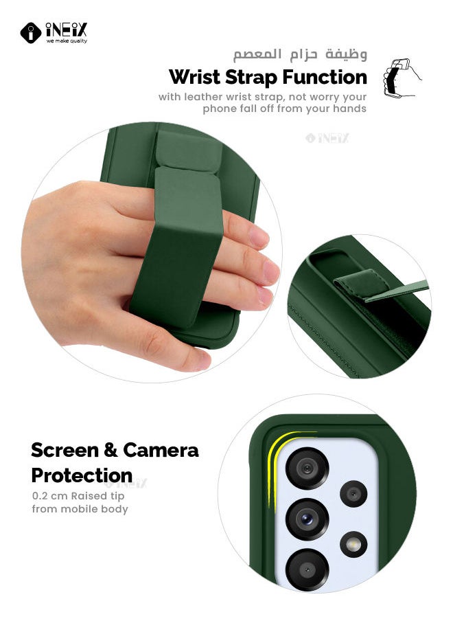 INEIX - 3 In 1 Magnetic Hand Grip Holder Case For Samsung Galaxy A53 5G Green - Image 1