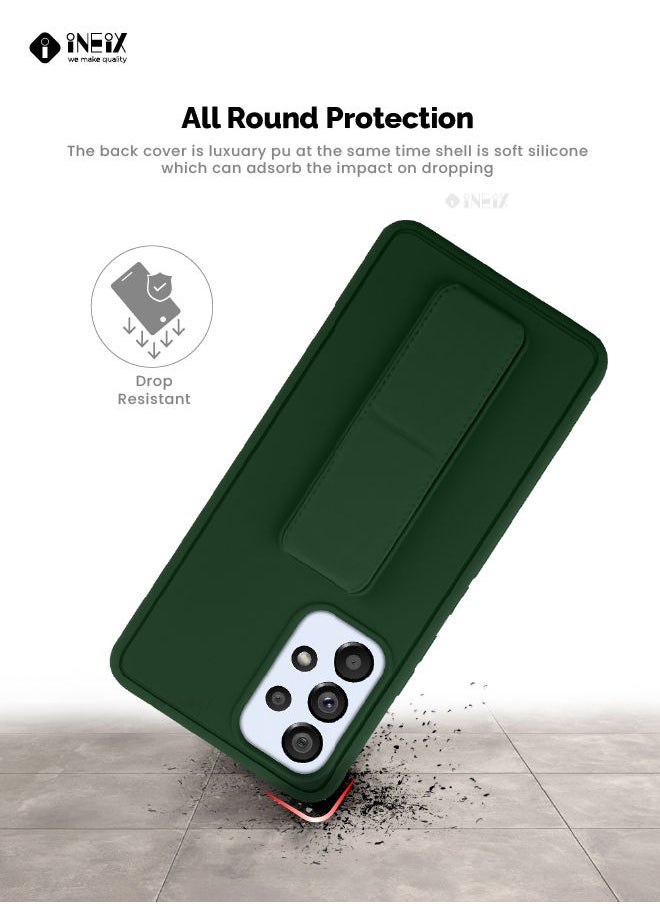 INEIX - 3 In 1 Magnetic Hand Grip Holder Case For Samsung Galaxy A53 5G Green - Image 1
