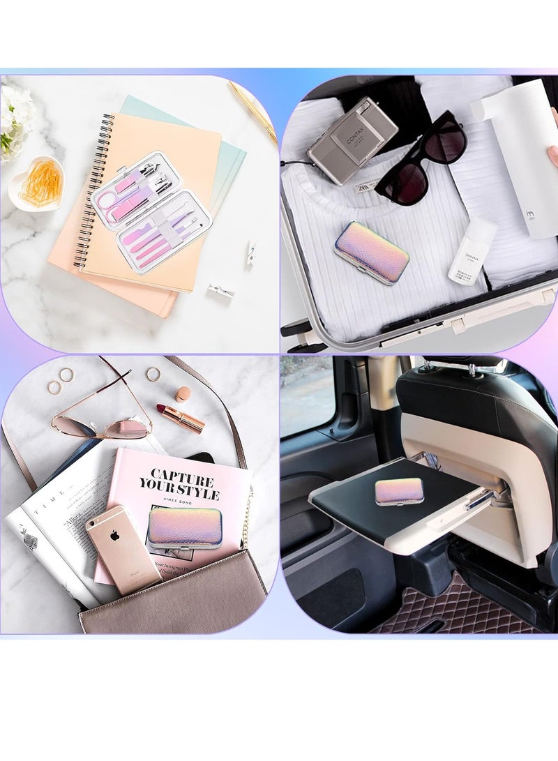 Aceoce Manicure Set Women Nail Clippers Manicure Pedicure Kit Basis Stainless Steel Manicure Kit Grooming Kit Nail Clipper Set Personal Nail Care Tools with Travel Case Gift for Women  - Image 4