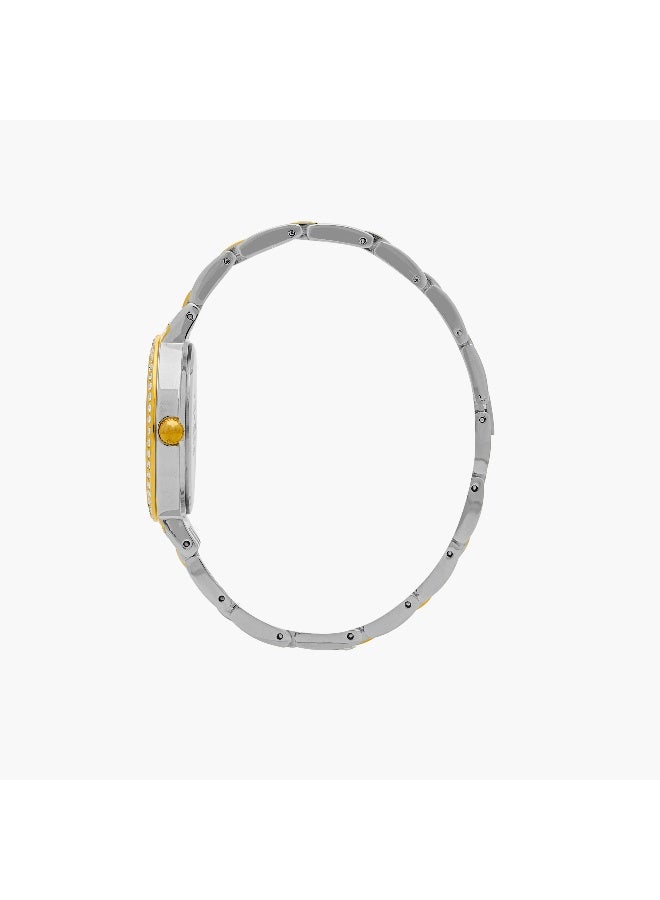 OMAX ساعة أومكس النسائية بقرص أخضر مع لمسات ذهبية - Image 2