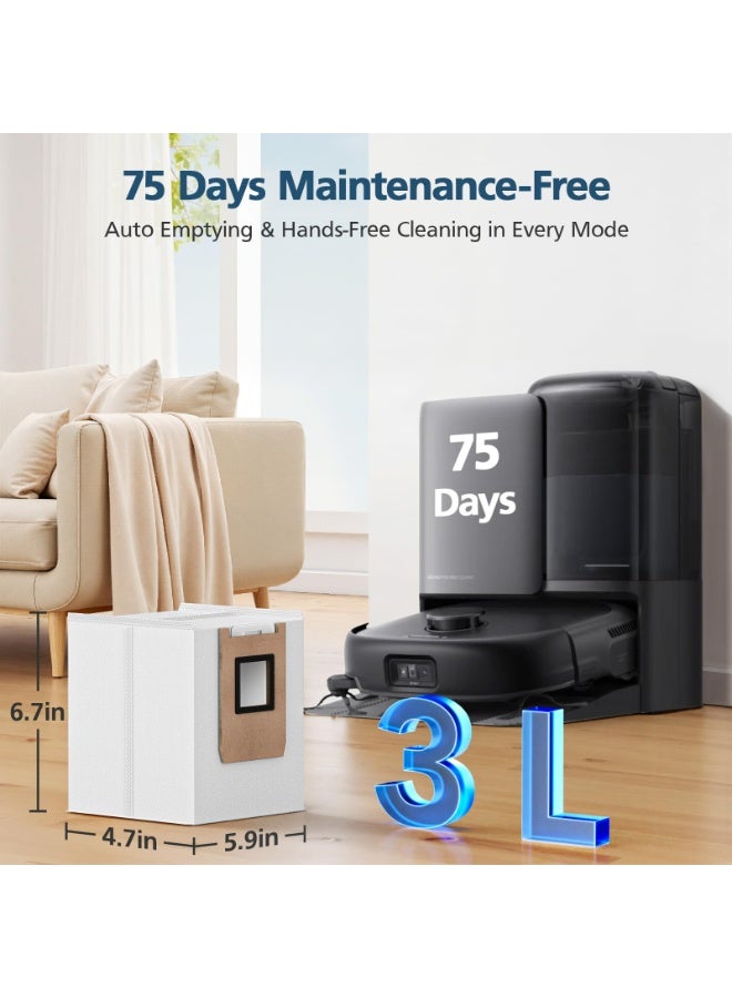 KISSUN E25 / E28 Dust Bag, 20 Pcs Vacuum Bags for Eufy E25, E28, E20, C28 Robot Vacuum, 3L Large Capacity Replacement Bags, Leak-Proof - Image 2