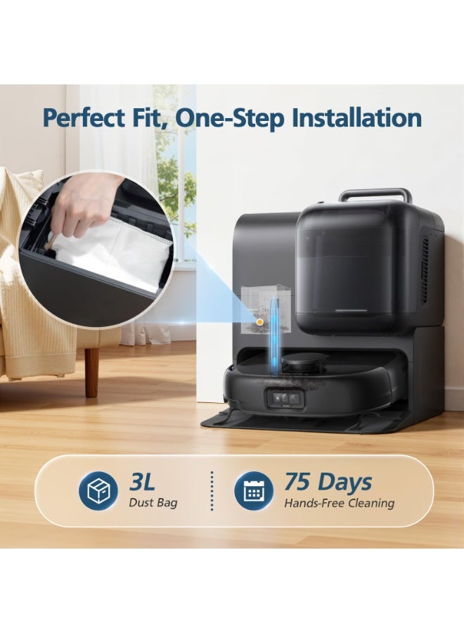 KISSUN E25 / E28 Dust Bag, 20 Pcs Vacuum Bags for Eufy E25, E28, E20, C28 Robot Vacuum, 3L Large Capacity Replacement Bags, Leak-Proof - Image 5