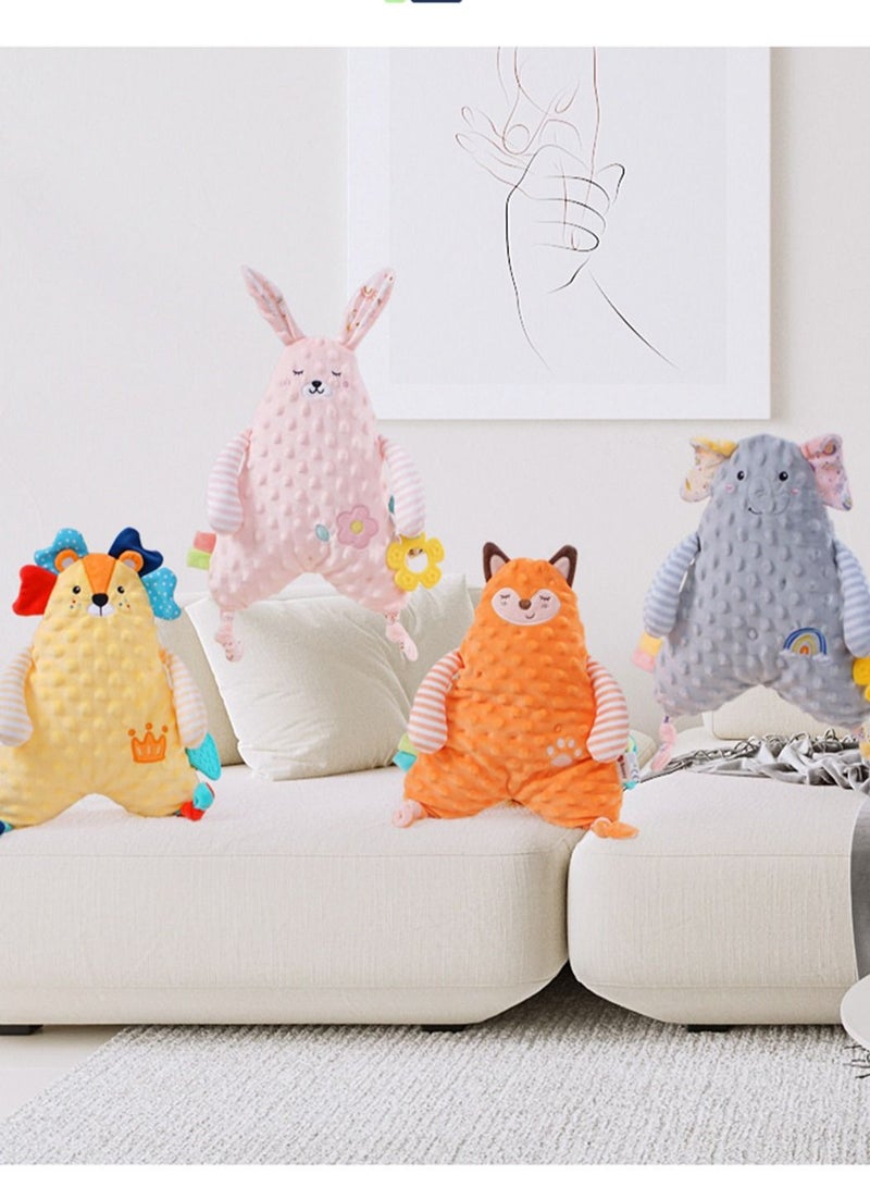 Loquat 4-Piece Baby Comfort Pillow Plush Grip Toys Baby Puzzle Puppet Sleep and Early Education 36*28cm