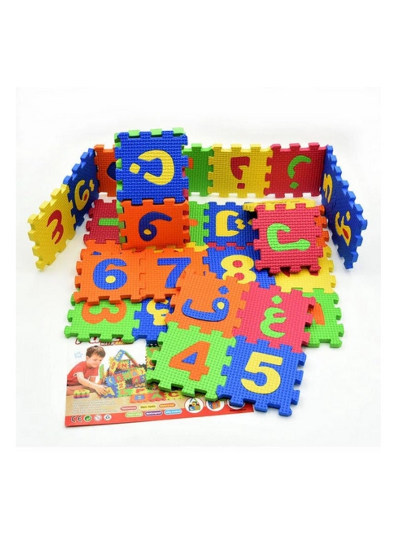 36pcs Arabic Alphabets Mini Puzzle Foam Interlocking Learning Educational Alphabet Mat For Kids  - Image 2