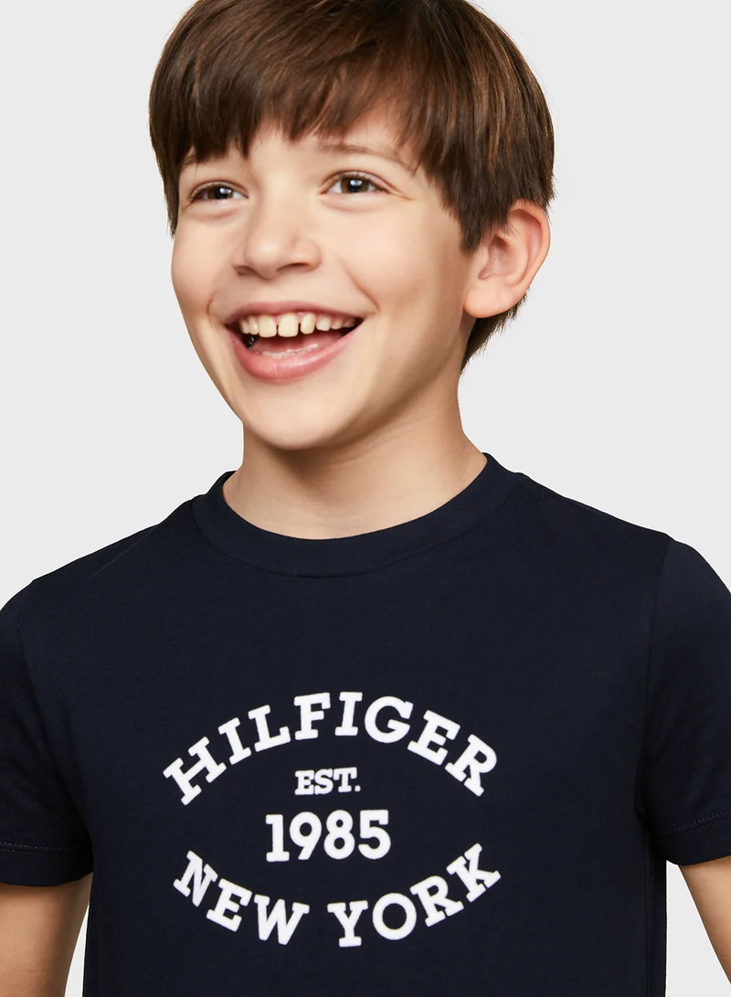 تومي هيلفيغر MONOTYPE FLOCK REGULAR TEE SS