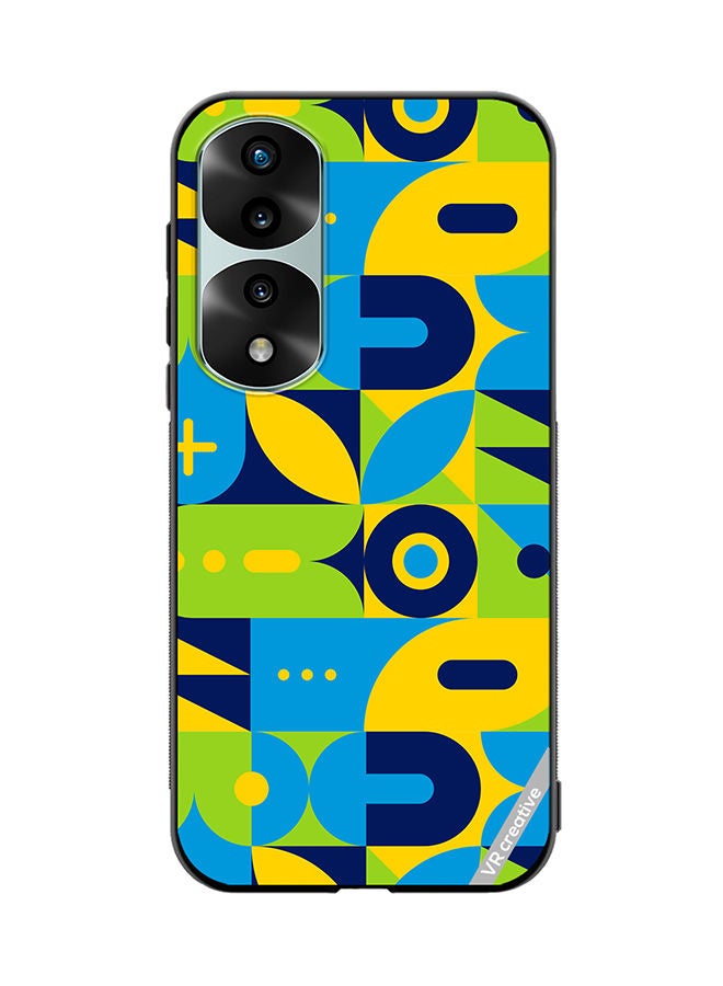 VR CREATIVE Protective Case Cover For Honor 70 Pro plus Geometry Pattern Design Multicolour - Image 1