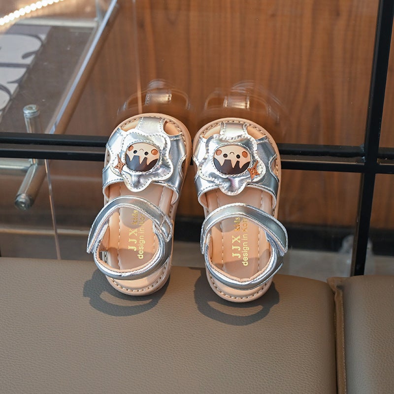 Girls' Shoes Kidsren'S Sandals Kidsren'S Toe-Toe Shoes Baby Girl'S Shoes Soft Sole Non-Slip Baby Princess Shoes - Image 4