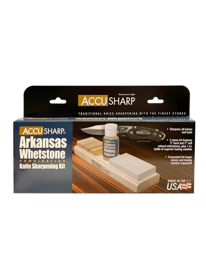 أكيو شارب طقم شحذ السكاكين AccuSharp سهل الاستخدام مع حجرين للشحذ وزيت الشحذ متعدد الألوان (متعدد الألوان) - Image 2