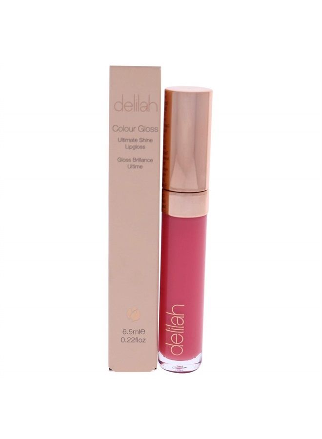 delilah  Ultimate Shine Lip Gloss - Amalie - Long Lasting, Hydrating, Non-Sticky & Moisturizing Vegan Formula - Vitamin E - Paraben Free - Cruelty Free - Glossy Finish - 0.22 Oz - Image 1
