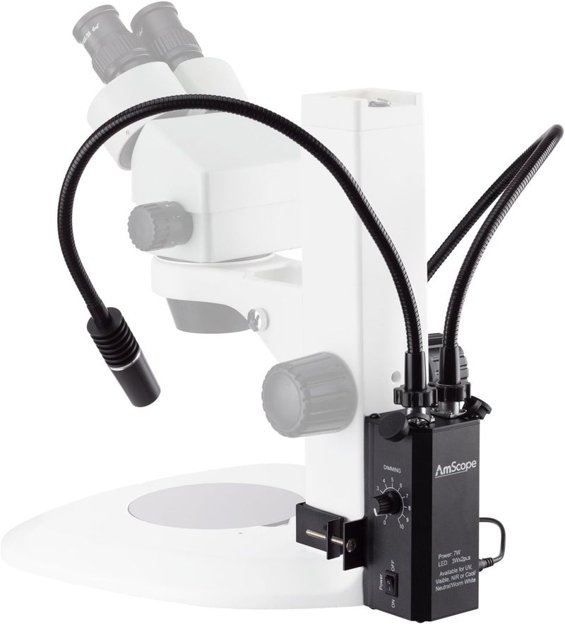 AmScope AmScope 6 Watt LED Dual Gooseneck Piggyback Illuminator 