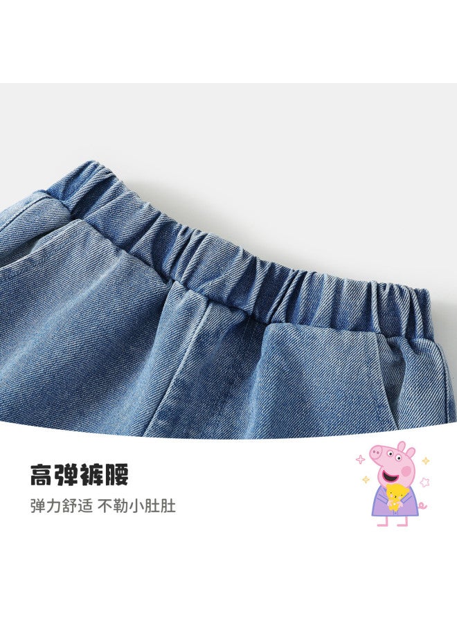peppa Pig Spring Girls' Versatile Jeans - Comfortable Kids' Casual Pants - Image 5