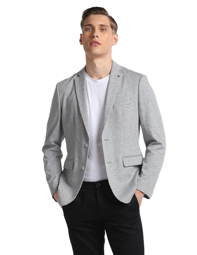Arrow Slim Fit Blazer for Men, Single-Breasted, Notch Lapel Collar Mens Blazers 44, Light Grey - Image 5
