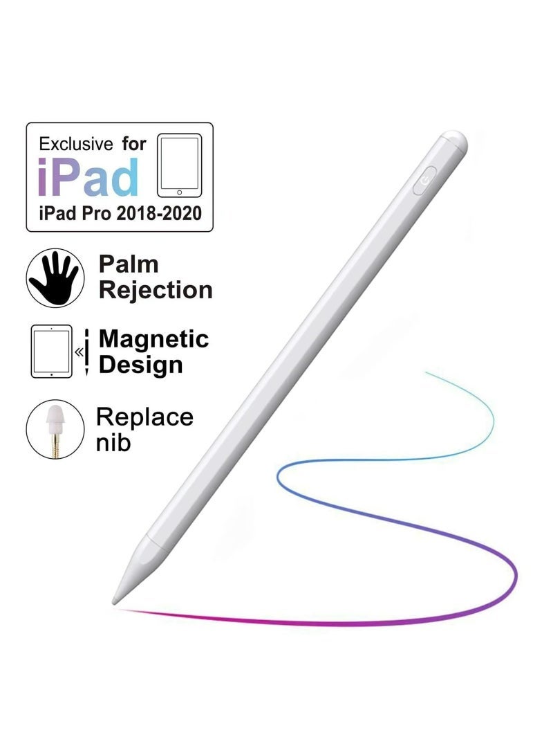 ELTRAZONE Active Stylus Digital Pen – Compatible with All iPhones, iPads, Android Tablets  Phones – High-Precision White Stylus for Drawing, Writing, and Touchscreen Use - Image 3