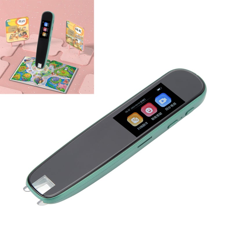 Scanning Reading Pen English Learning Touch Screen Translation Dictionary Pen for Students Green - Image 5