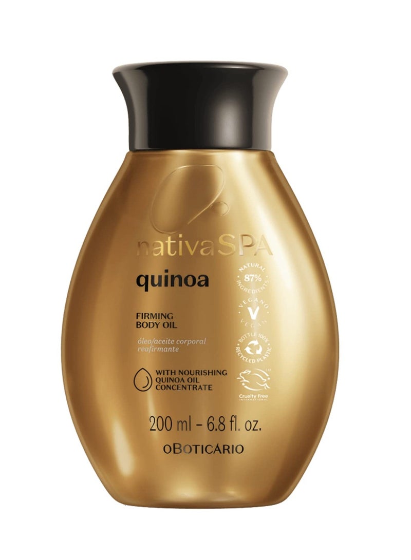 Nativa SPA by O Boticario Quinoa Hydrating Body Oil, Soft and Healthy Skin, 6.8 oz. (200 ml) - Image 1