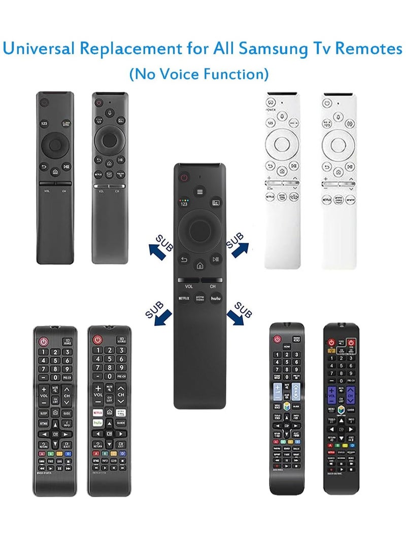 ELTRAZONE جهاز تحكم عن بعد ذكي عالمي لتلفزيون سامسونج، جهاز تحكم بديل لجميع تلفزيونات سامسونج الذكية LCD LED UHD HDR QLED SUHD المنحنية 4K 8K 3D مع أزرار اختصار مع بطارية - Image 3