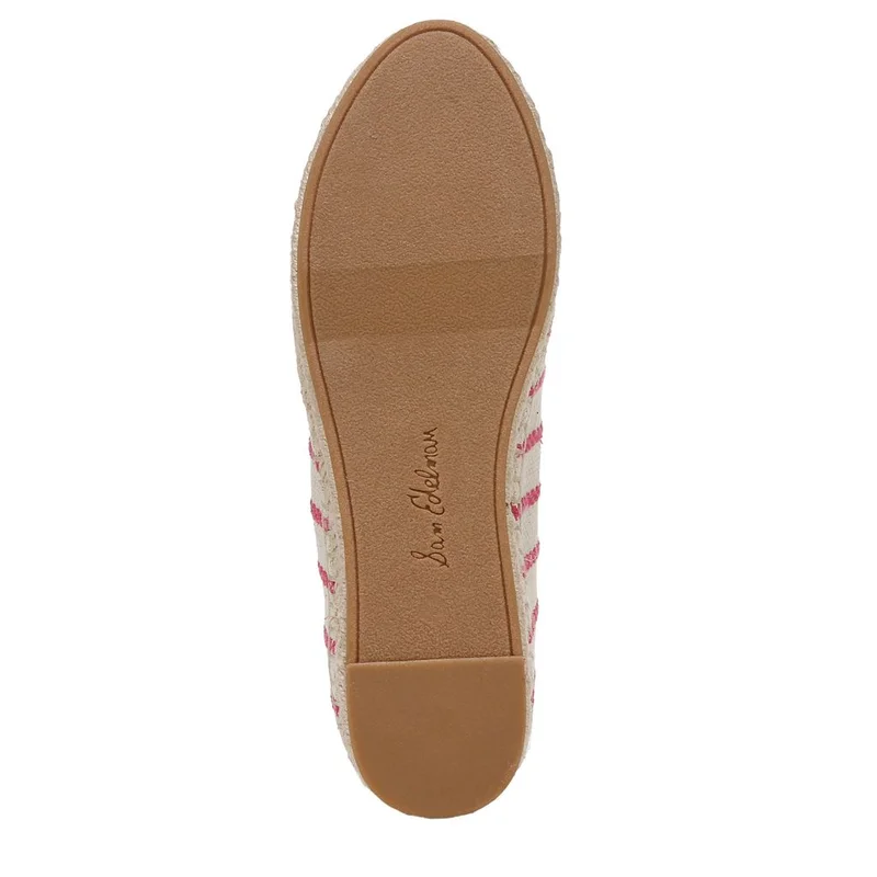 Sam Edelman PINK Kathleen Espadrille Flat Loafer for Women | Best Price UAE