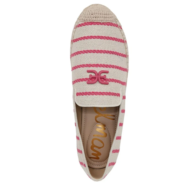 Sam Edelman PINK Kathleen Espadrille Flat Loafer for Women | Best Price UAE