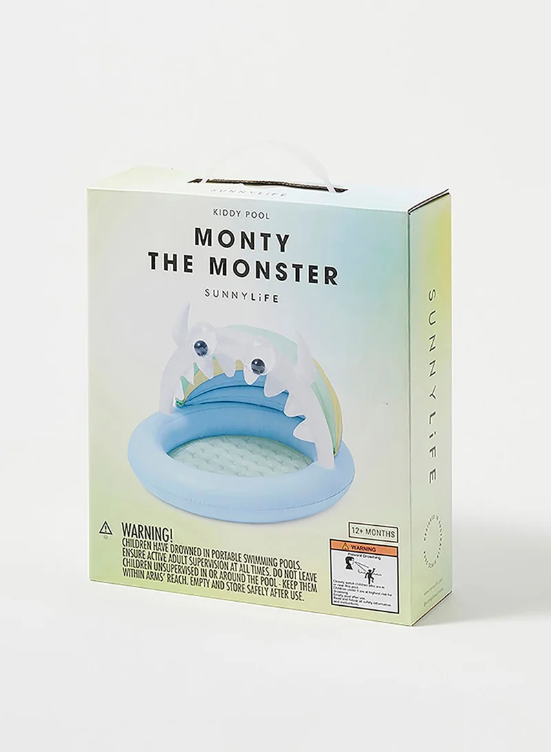 SUNNY LIFE Monty The Monster Kiddy Inflatable Pool