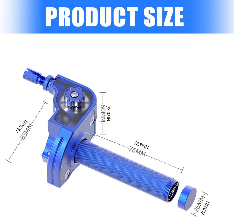 Universally Visual Throttle Grip for Motorcycles with Visual Ensuring Precise Acceleration Control Throttle Grip - Image 4
