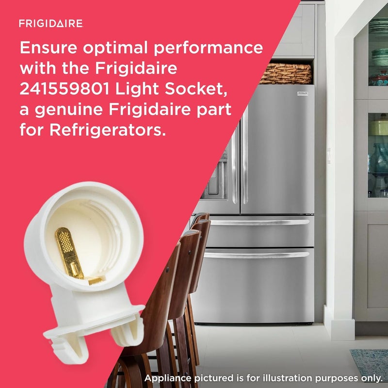 Frigidaire 241559801 Light Socket for Refrigerators White - Image 4