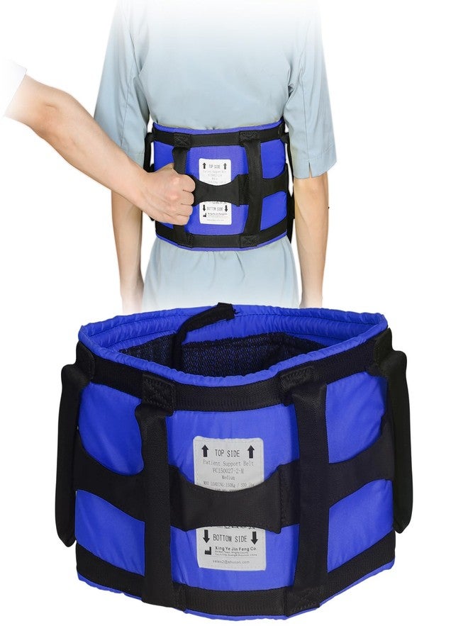 Ehucon Gait Belts with Padded Handles,Transfer Belts Physical Therapy Belt for Seniors Moving, Lifting Belt Assist Patient/Elderly(Blue, X-Large) - Image 1