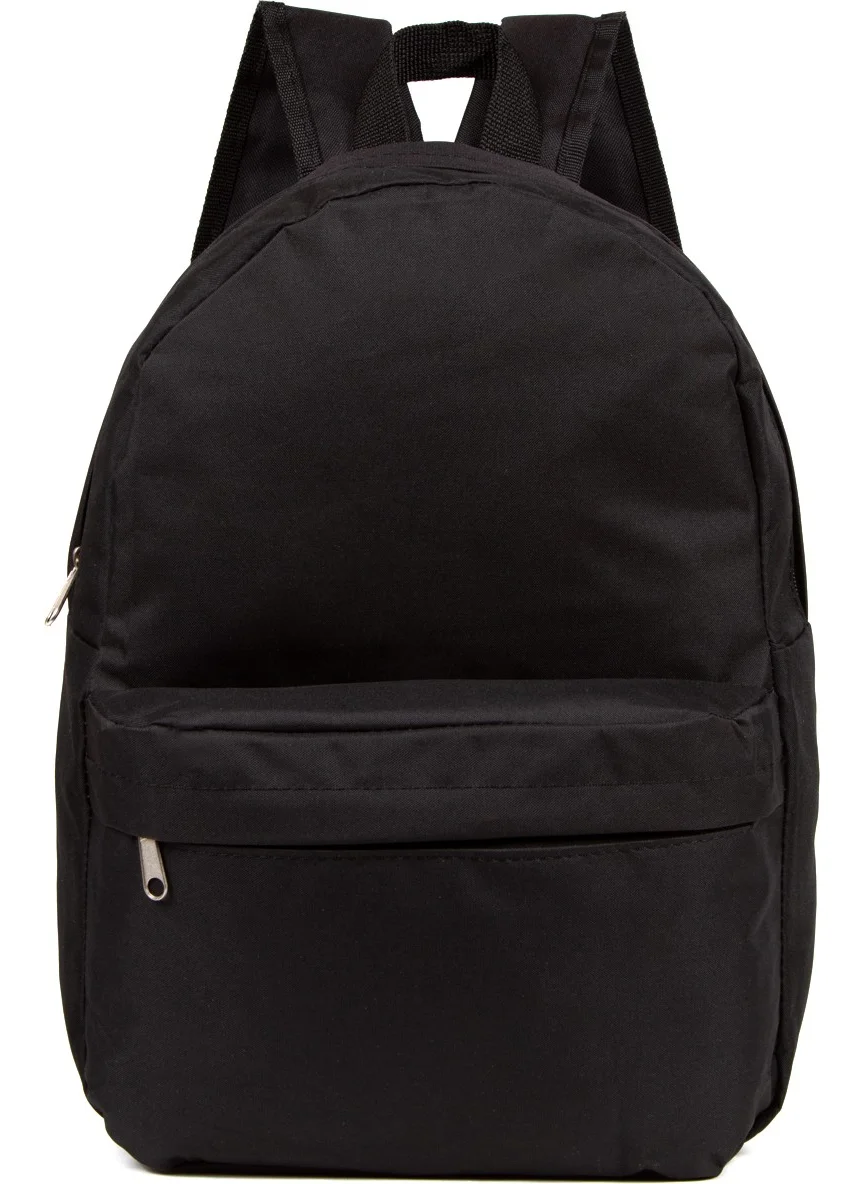 Avca Black Unisex Notebook Laptop School Course Camping Travel Trip Daily Use Backpack