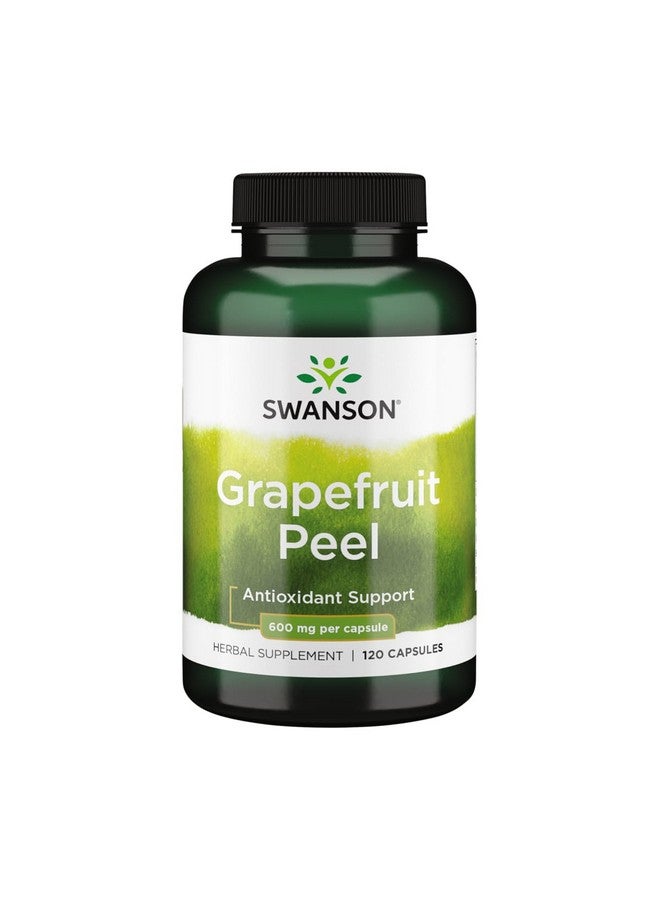 Swanson Full-Spectrum Grapefruit Peel 600 Milligrams 120 Capsules - Image 1