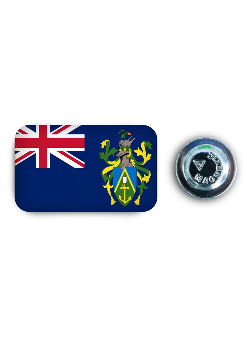971MEDIA Pitcairn Island Flag Magnetic Badge - Image 1