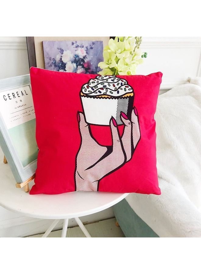 NIBEMINENT Decorative Printed Cushion Cover Multicolour - Image 2