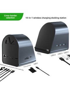 Type-c Expansion Dock Laptop Tablet Extender Converter Mac Multi-port Docking Station Cross-border-Number Of Interfaces:12in1 2211iPad Special Bracket Docking Station