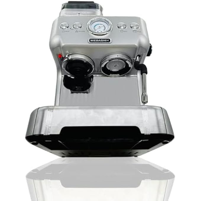 Mebashi Espresso Coffee Machine With Integrated Grinder 27L Capacity 20 Bar Pressure Stainless Steel MeCcm2057 13601620W - Image 3