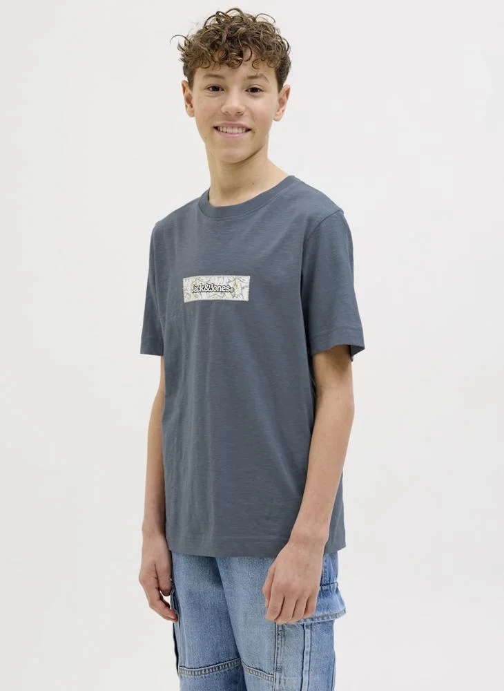 Jack & Jones Junior Kids Logo Crew Neck T-Shirt