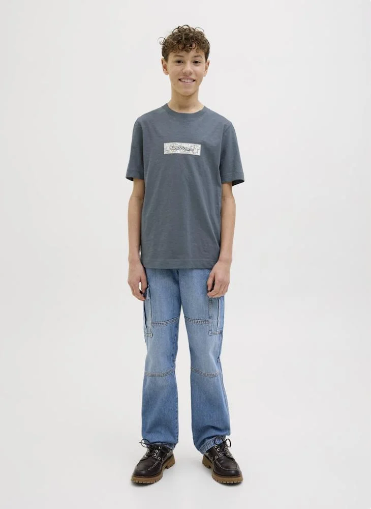 Jack & Jones Junior Kids Logo Crew Neck T-Shirt