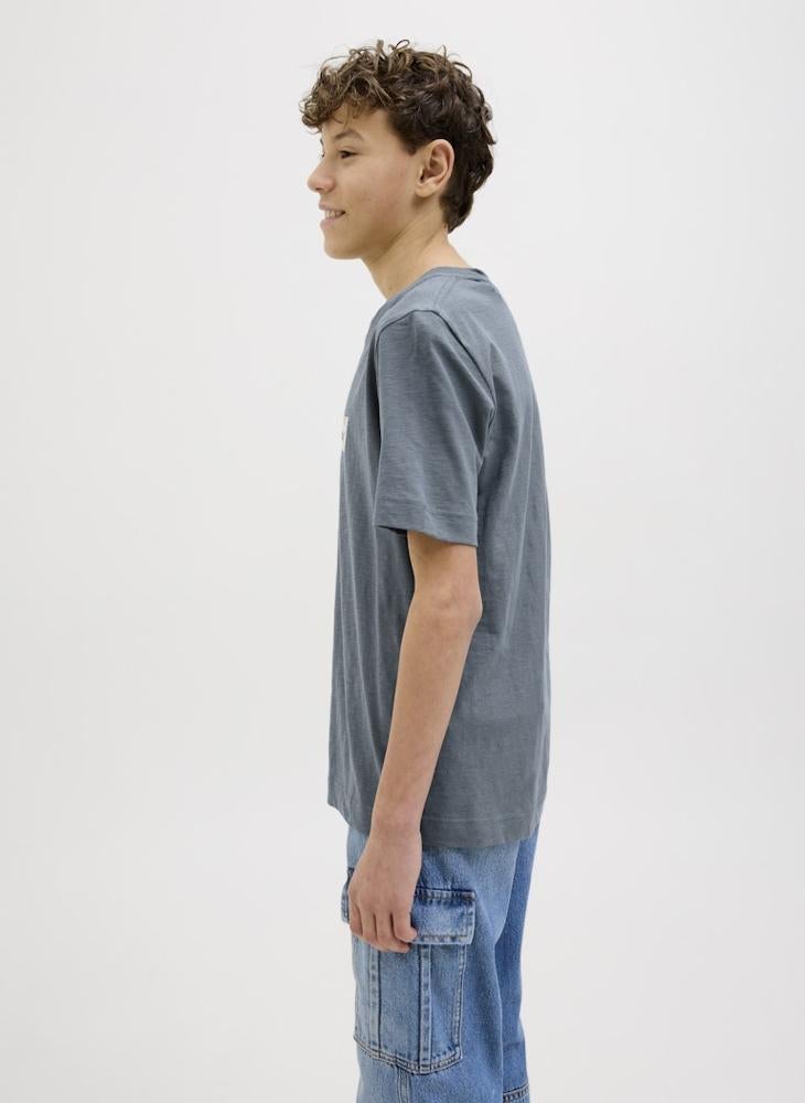 Jack & Jones Junior Kids Logo Crew Neck T-Shirt - Image 3