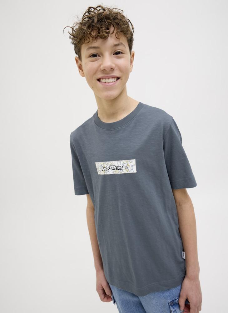 Jack & Jones Junior Kids Logo Crew Neck T-Shirt - Image 4
