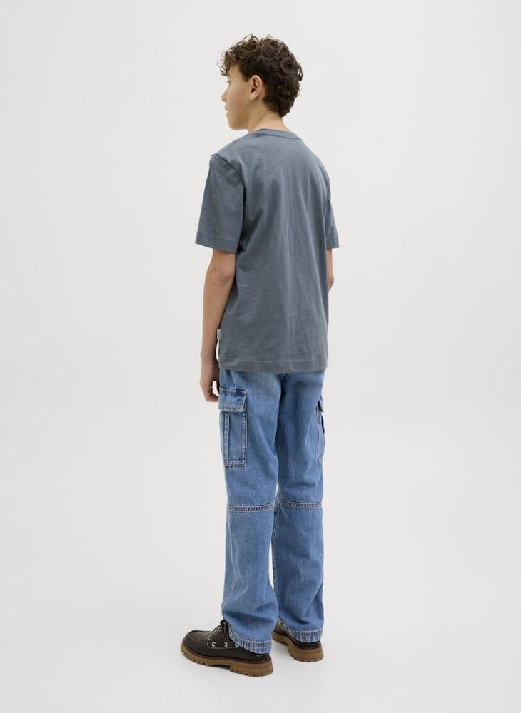 Jack & Jones Junior Kids Logo Crew Neck T-Shirt - Image 2