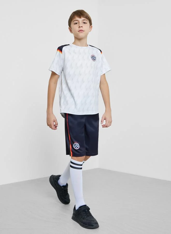 Styli Teens Germany Print Jersey T-Shirt and Shorts FIFA Football Set