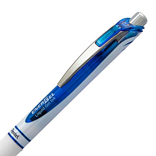 Pentel 163804 EnerGel RTX Retractable Gel Pens Medium Point Blue Ink - Image 3