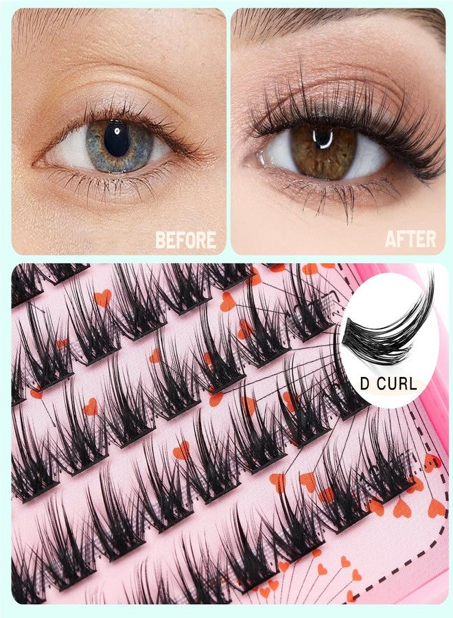 Bodermincer Lashes Clusters 10+12mm/12+14mm/14+16mm/16+18mm/10-12-14-16mm/14-16-18mm Mixed and 8-20mm to Choose Lashes Extension Kit lash Clusters Lashes Wispy Eyelash Extension (10+12mm Mixed) - Image 4