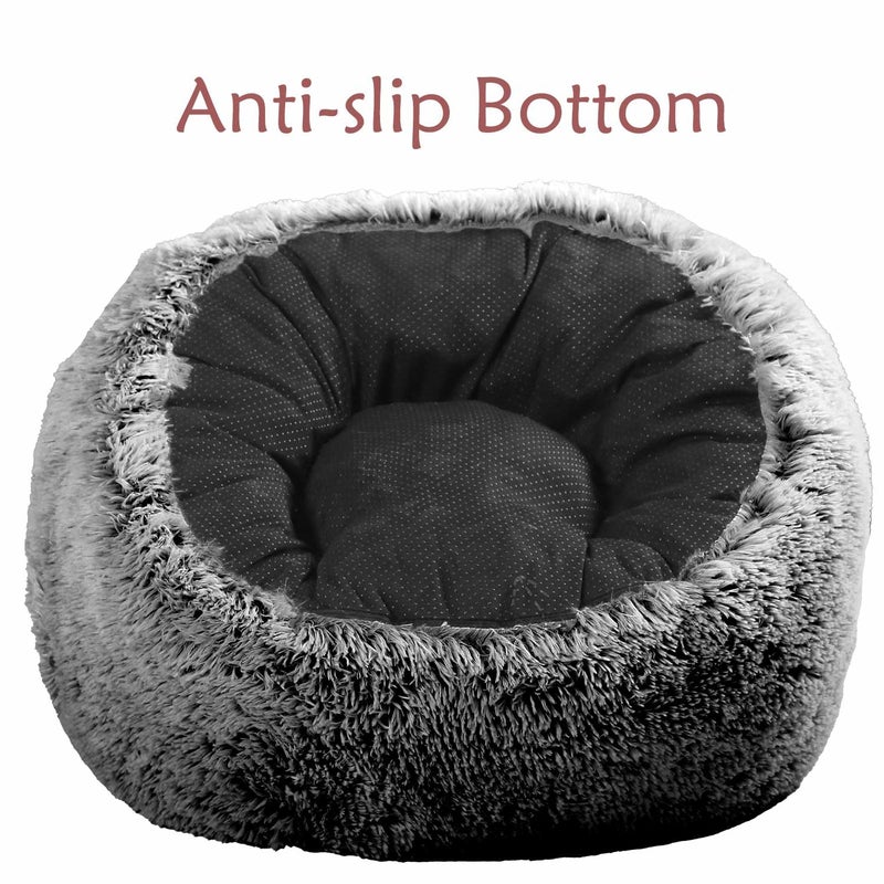 Aodenge Plush Faux Fur Bean Bag Chairs, Memory Foam Filled Sofa Chair Shape Bean Bag for Adults/Teens/Kids, Ultra-Soft Lazy Sofa for Living Room Bedroom College Dorm, Black - Image 3