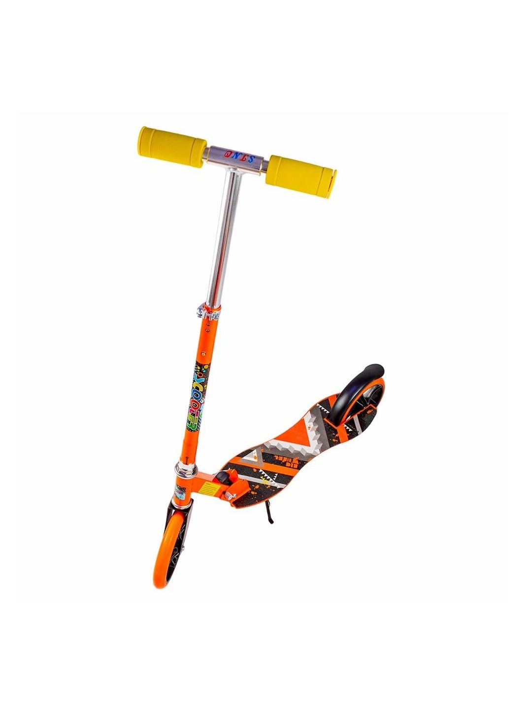 Foldable Aluminum Hand and Metal Body 3B Wheels Orange Fable Scooter – 672