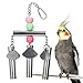 Litewoo Bird Stainless Steel Bell Toys Safe and Stable Hanging Spoons Pipe Chew Bite ToyB - Image 3