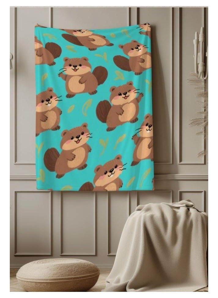 عام بطانية رقيقة من الفانيلا (دافئة ومريحة، ومناسبة للنوم واستخدام الألعاب وإزالة الغبار ومقاومة للرمل) 150 سم * 200 سم - 914 - Image 3